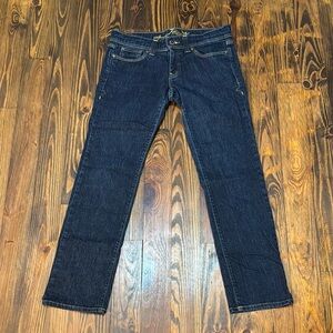 Old Navy Women's Straight Leg Jeans - Dark Blue Size 6 Short